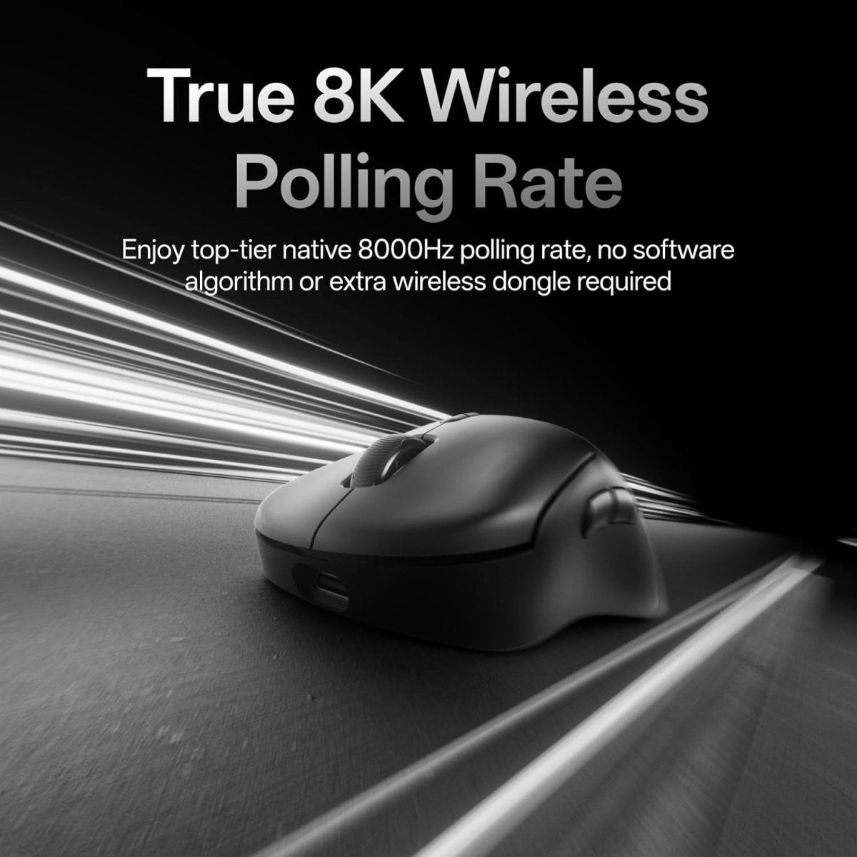 8K Wireless Gaming Mouse 30K DPI 53g 750H Battery 10 Buttons - Kwikley