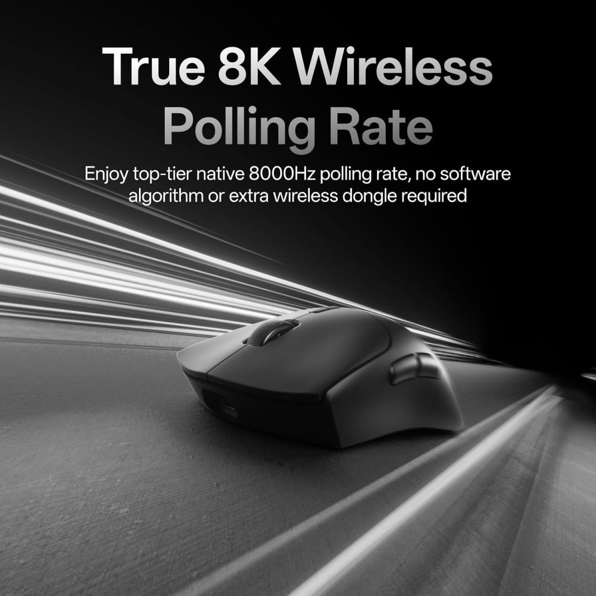 8K Wireless Gaming Mouse 53g 30K DPI 750H Battery 10 Buttons - Kwikley