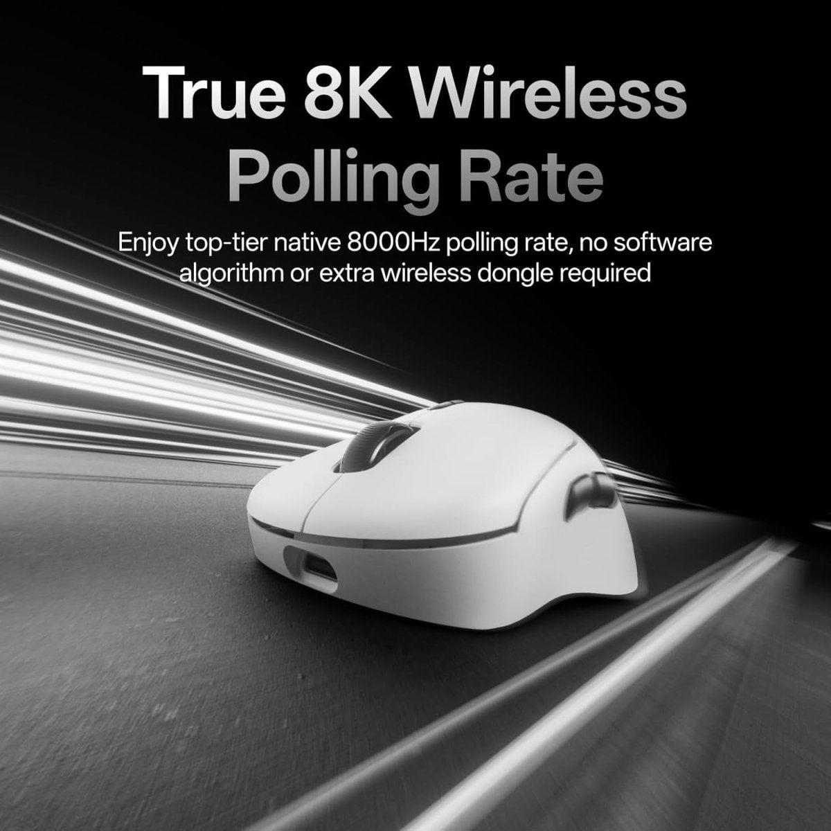 8K Wireless Gaming Mouse 53g Lightweight 30K DPI 750H Battery - Kwikley