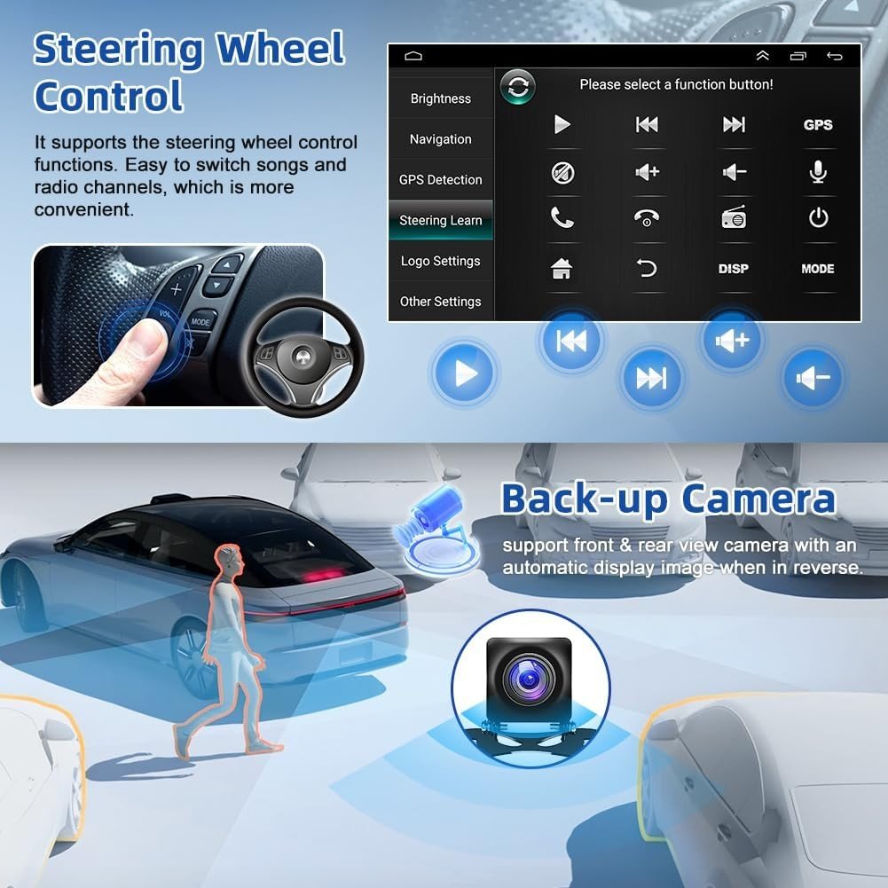 9" Android 14 Car Stereo Ford Focus MK1 Wireless Carplay Android Auto - Kwikley