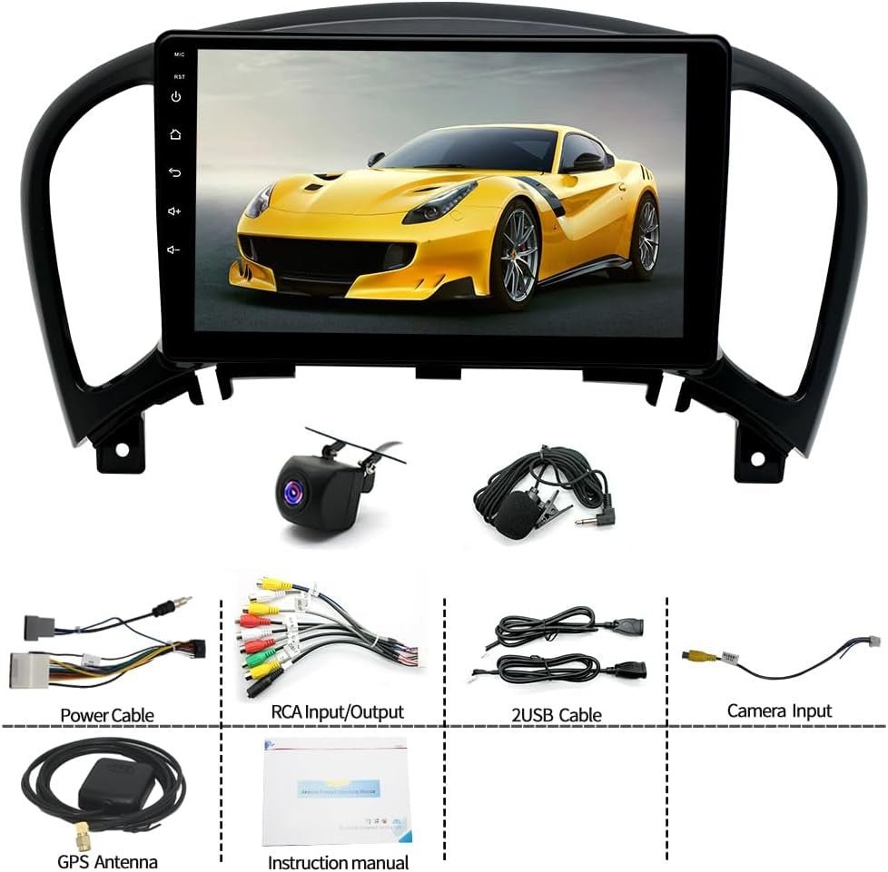 9" Android 14 Car Stereo Nissan Juke 2010 - 2014 CarPlay 2+64GB - Kwikley