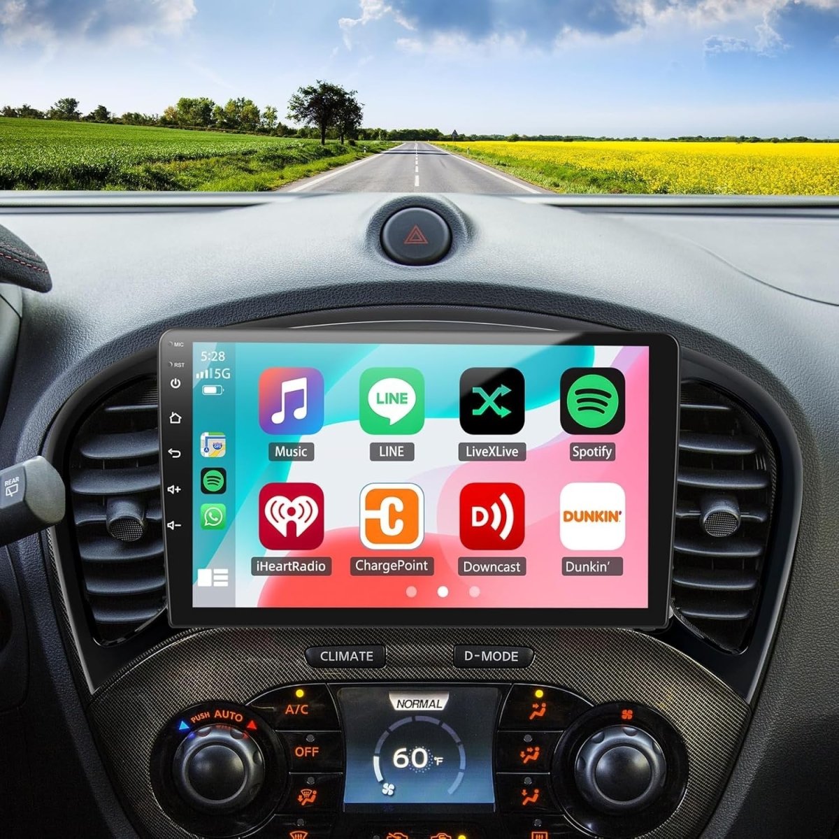 9" Android 14 Car Stereo Nissan Juke 2010 - 2014 CarPlay 2+64GB - Kwikley