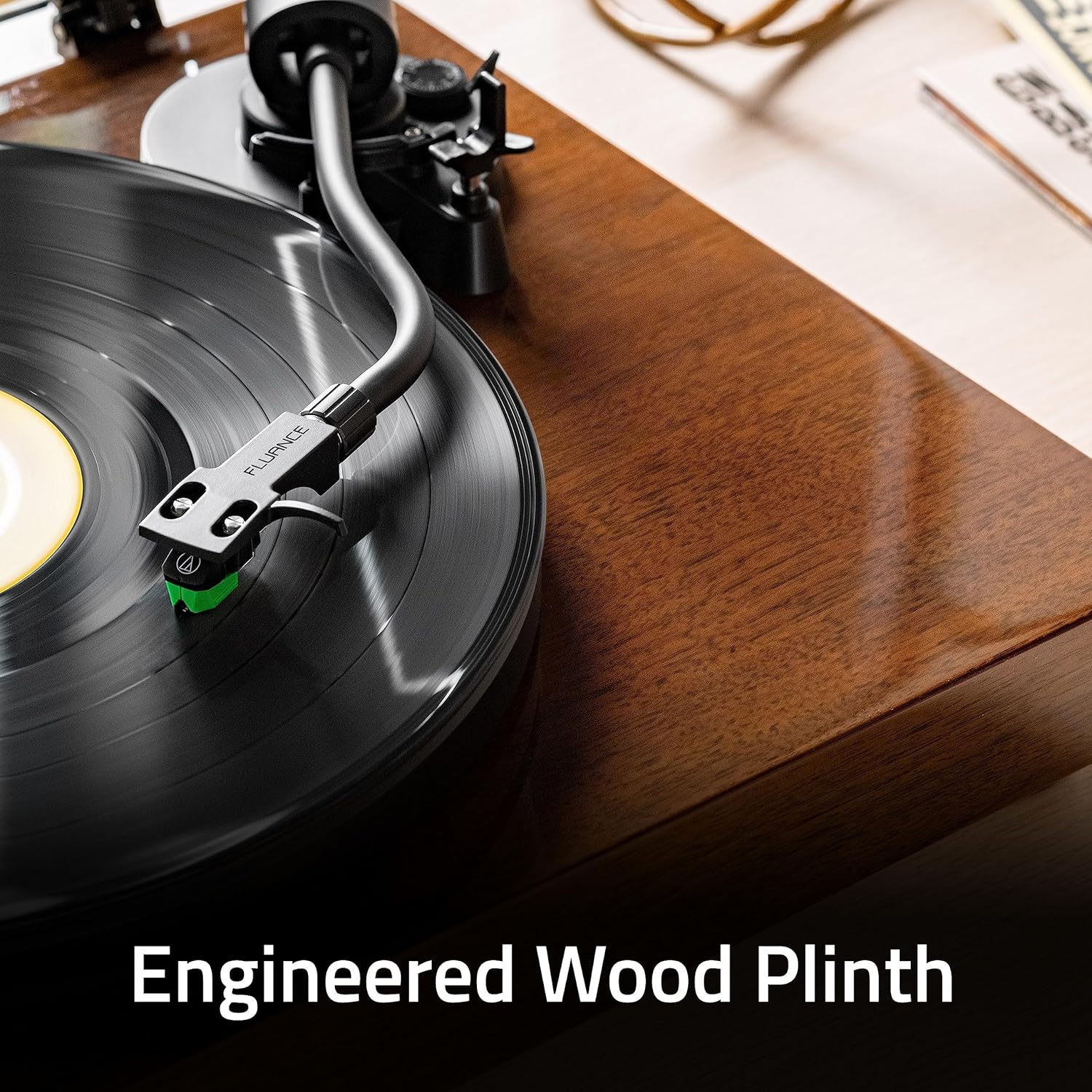 RT81 High Fidelity Vinyl Turntable with Audio Technica VM95E Cartridge