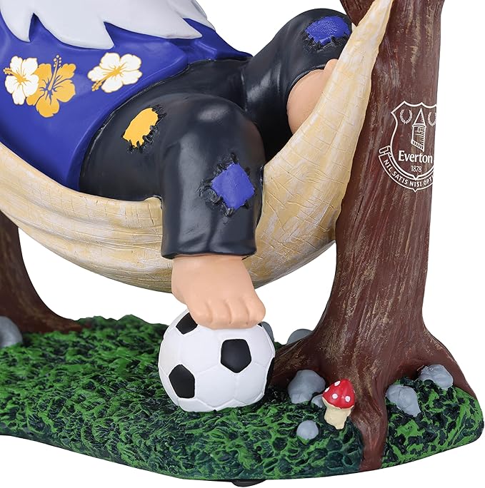 Football Garden Gnome Hammock Statue Hand Painted Outdoor Decor