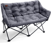 Double Folding Camping Sofa Chair 320kg 2 Seater Padded