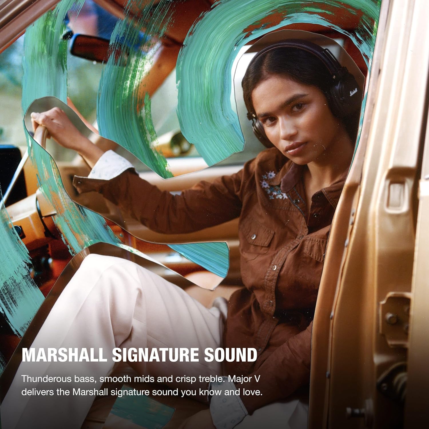 Wireless On Ear Bluetooth Headphones 100H Playtime Foldable Bass Sound
