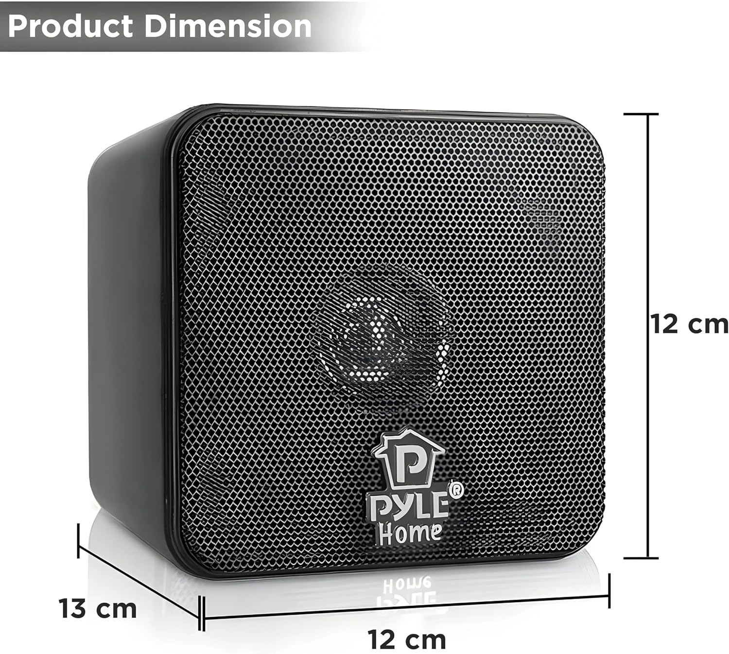Mini Bookshelf Speakers 200W Compact Stereo Pair Clear Sound TV PC