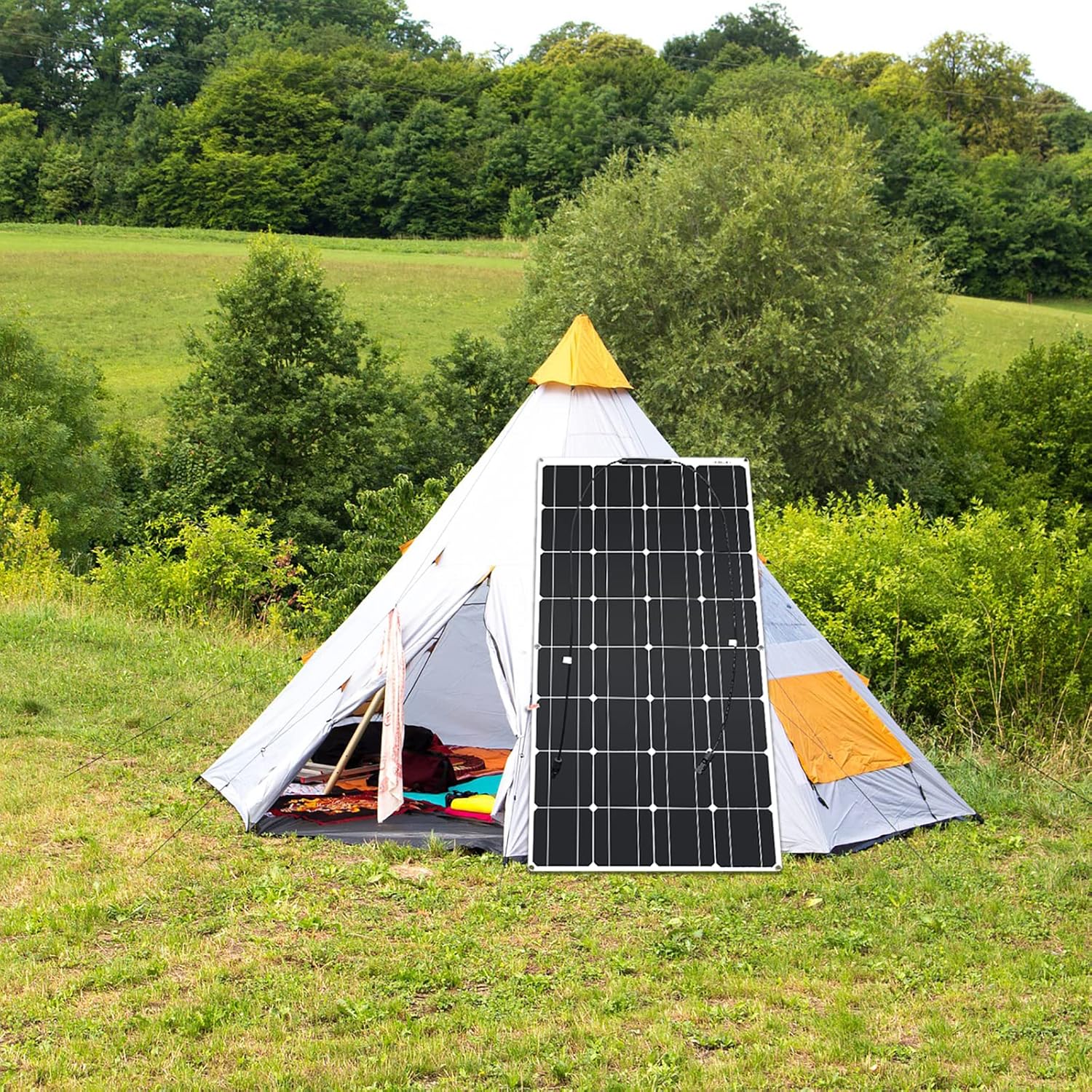 100W Flexible Solar Panel 12V Waterproof RV Boat Caravan Roof