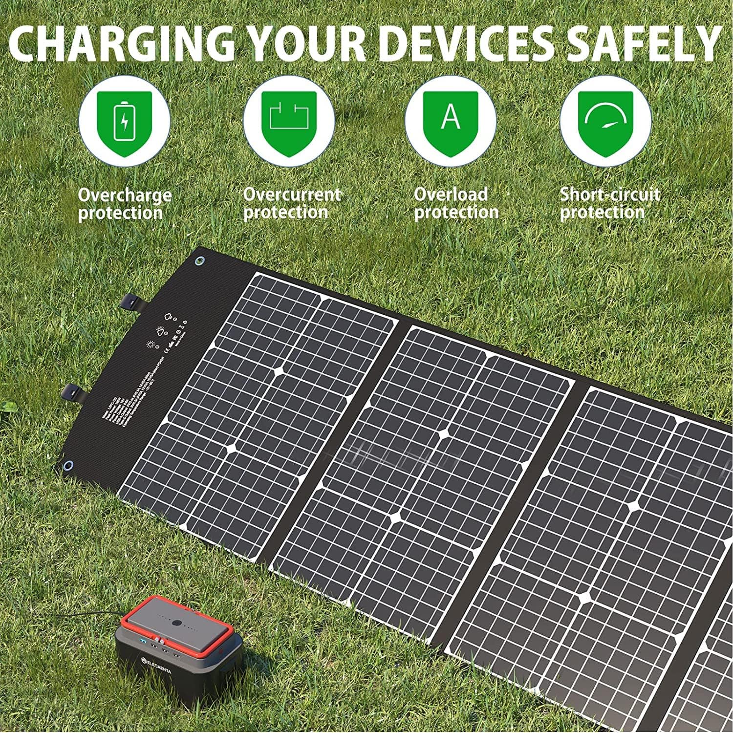 120W Foldable Solar Charger PD45W XT60 Anderson Travel