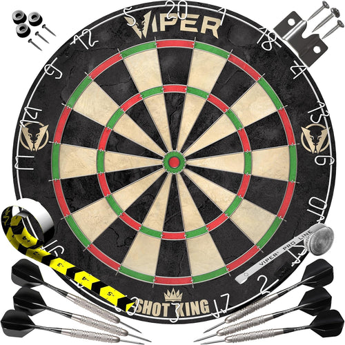 Bristle Dart Board Set Steel Tip Darts Staple Free Regulation