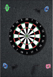 Dartboard Wall Protector Felt Tiles 6 Pack Self Adhesive 12x12