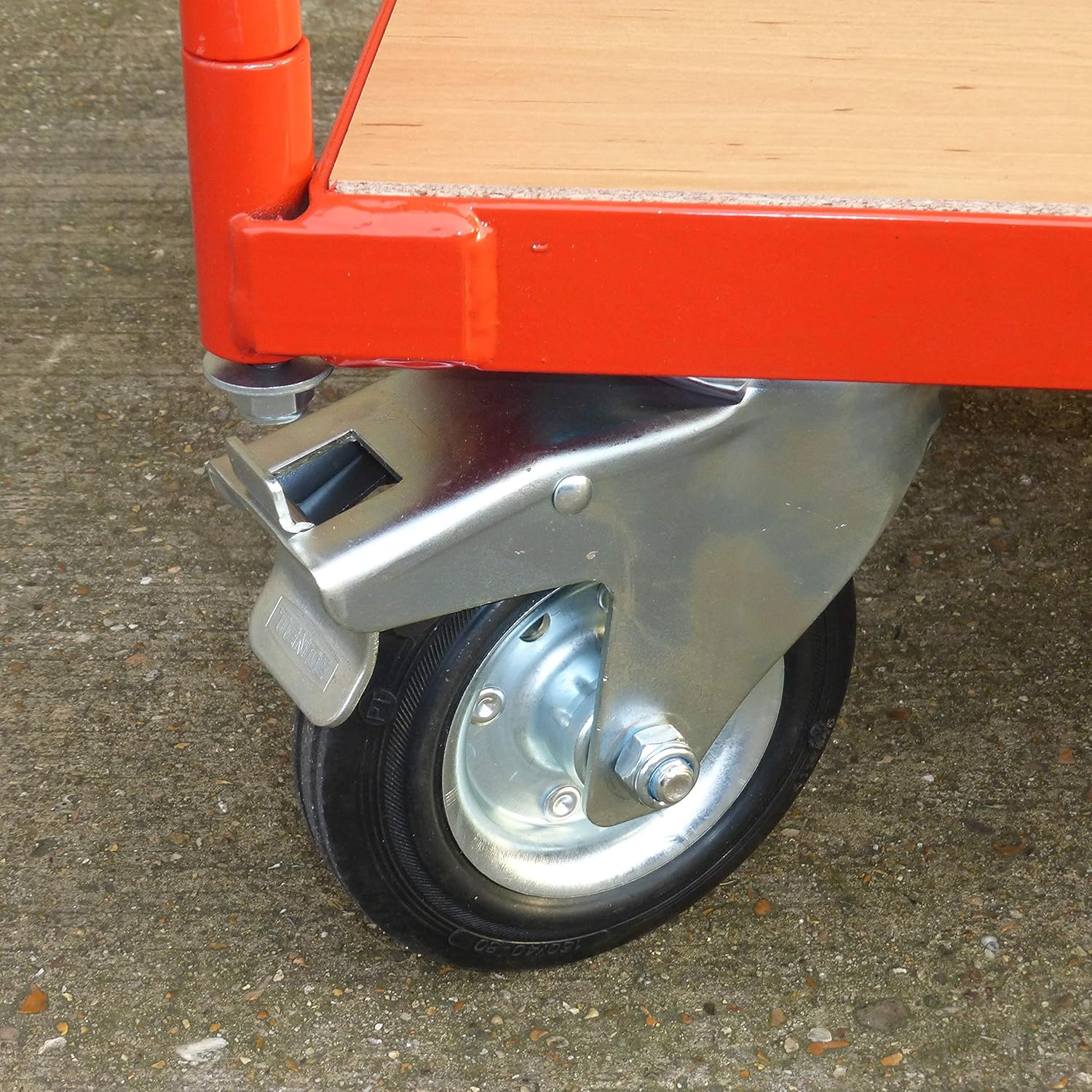 Heavy Duty Steel Flatbed Trolley 300KG Long Deck Cart