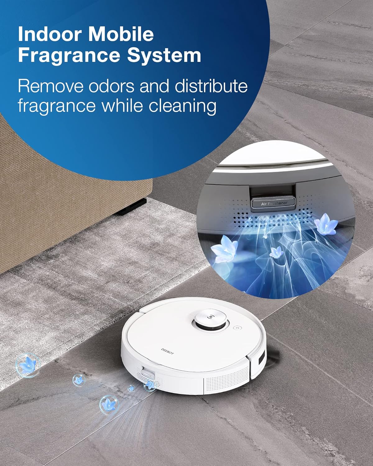 Robot Vacuum Mop Self Empty 3000Pa LiDAR Mapping Smart Clean