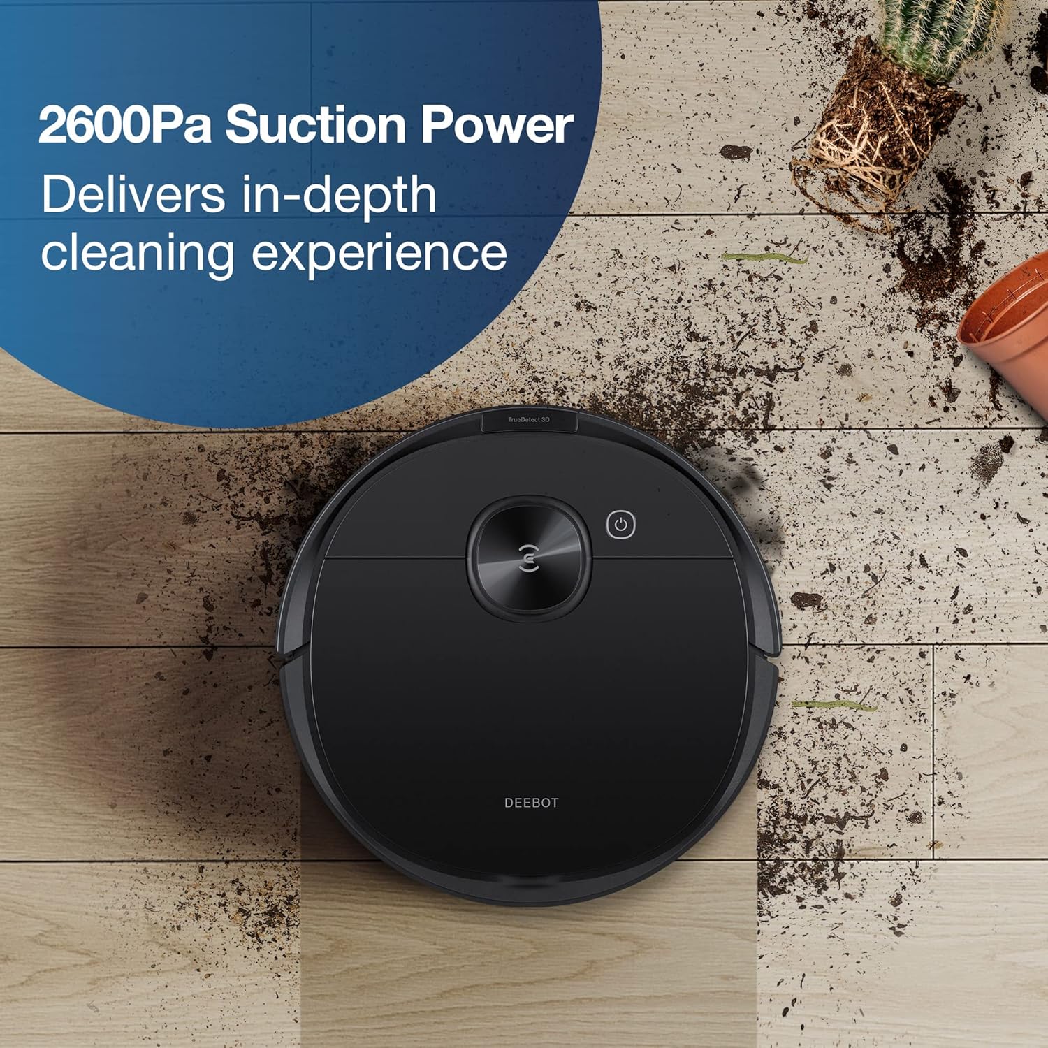 Robot Vacuum Mop 2600Pa LiDAR Mapping WiFi Smart Auto Clean