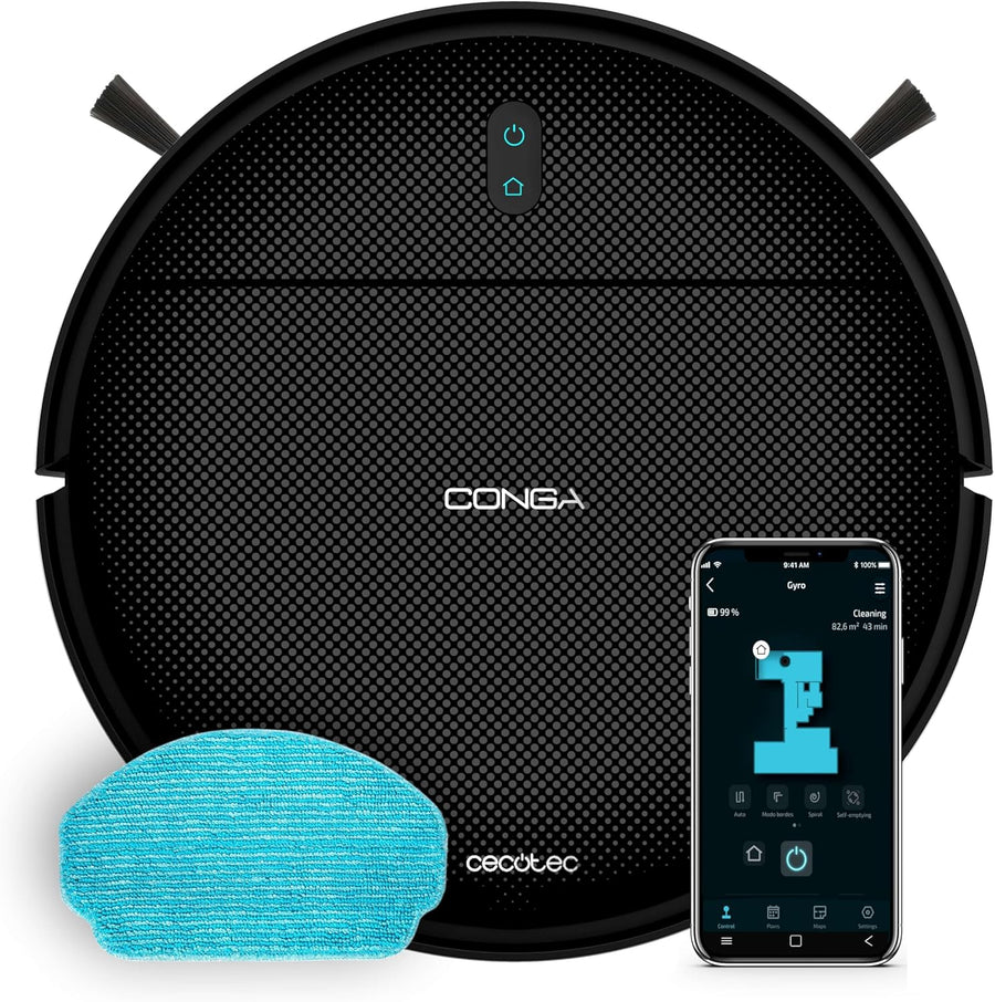 Robot Vacuum Mop 2000Pa Smart Navigation App Control Auto Clean