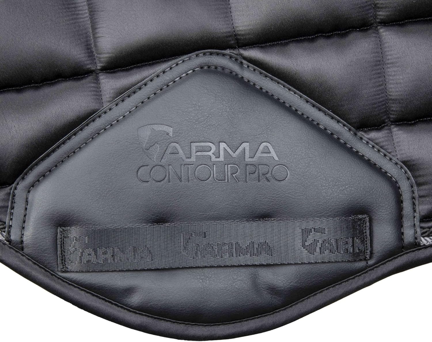 Black Satin Jump Saddlecloth 17 18 Inch with Ultra Dry Lining