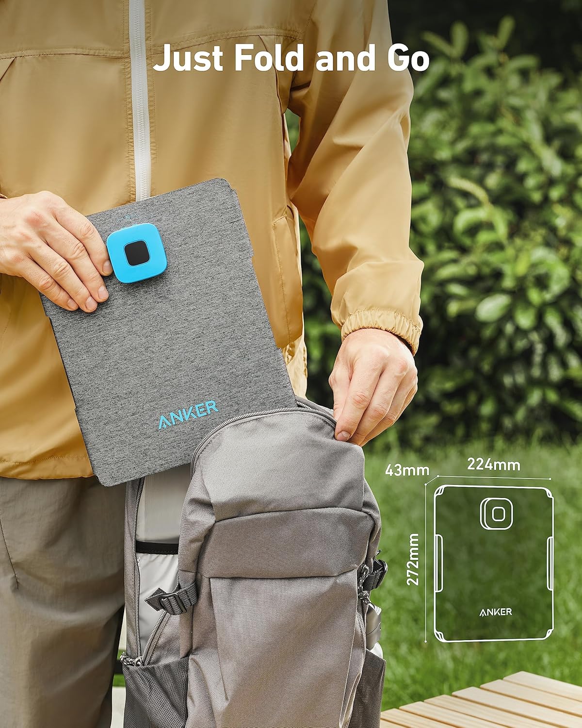 30W Foldable Solar Panel Portable USB C Charger Camping