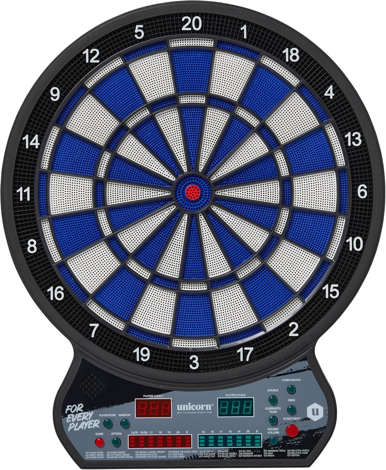 Electronic Dartboard LED Scoring 27 Games 175 Modes 6 Darts