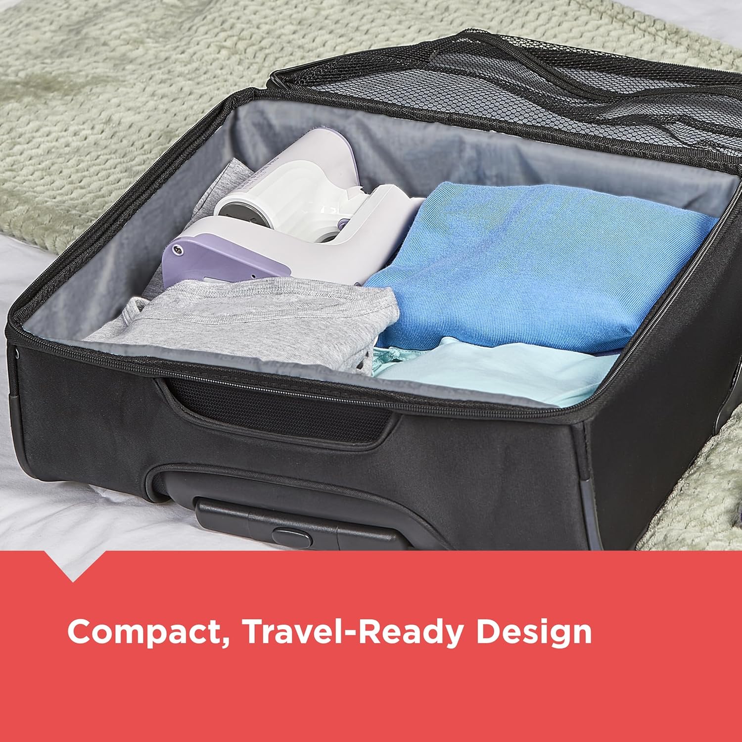 Foldable Garment Steamer 1200W Fast Heat 45s Portable Travel Iron