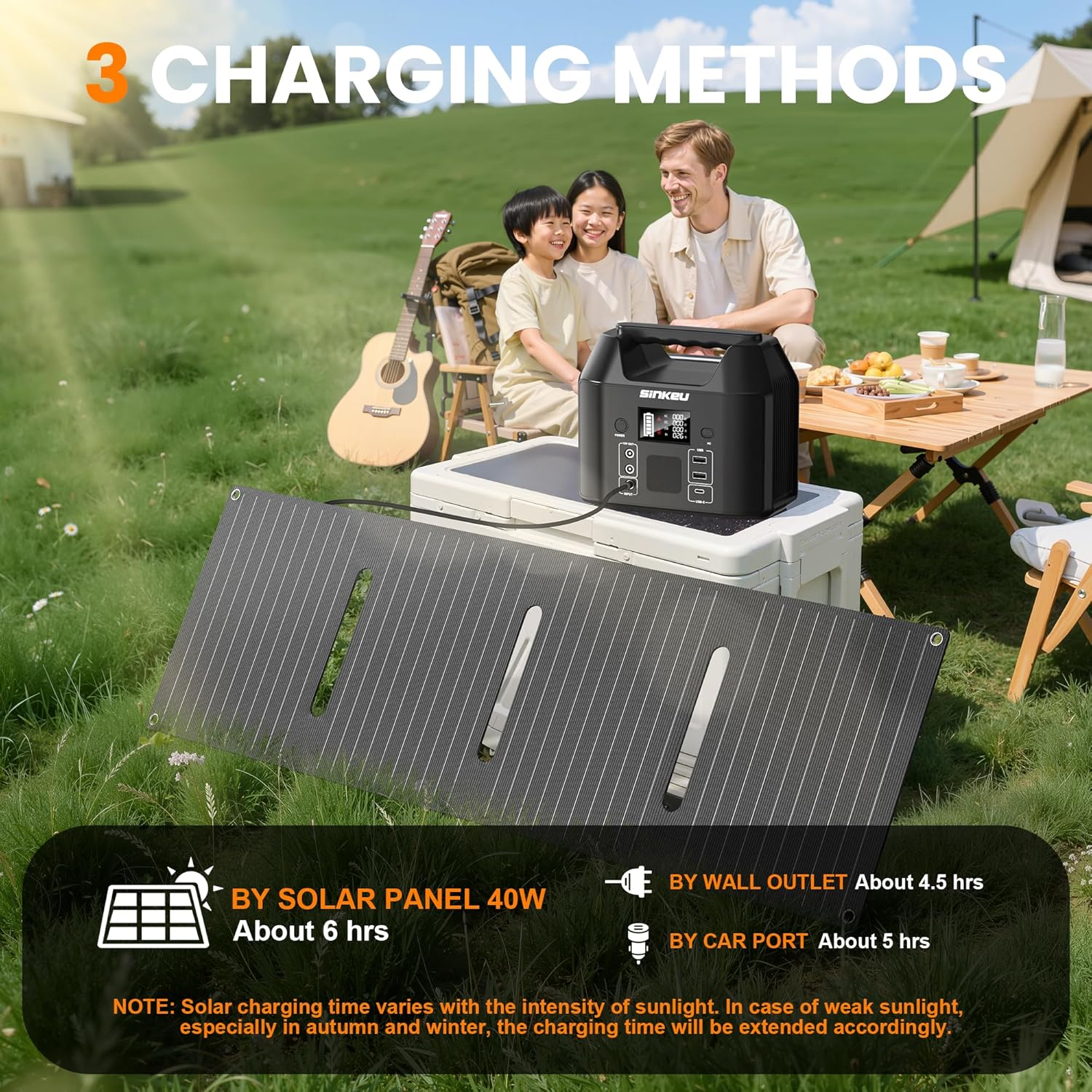 150W Portable Power Station With 40W Solar Panel 96Wh
