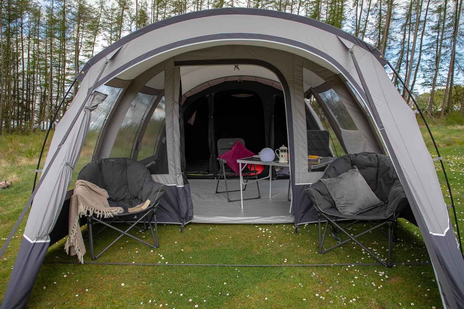 Oversized Camping Chair Padded Wrap Around Foldable Seat
