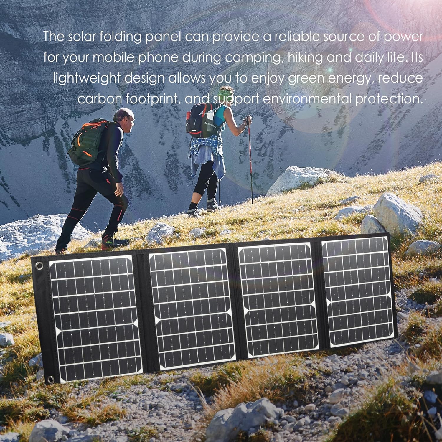 30W Foldable Solar Panel USB DC Portable Charger Camping