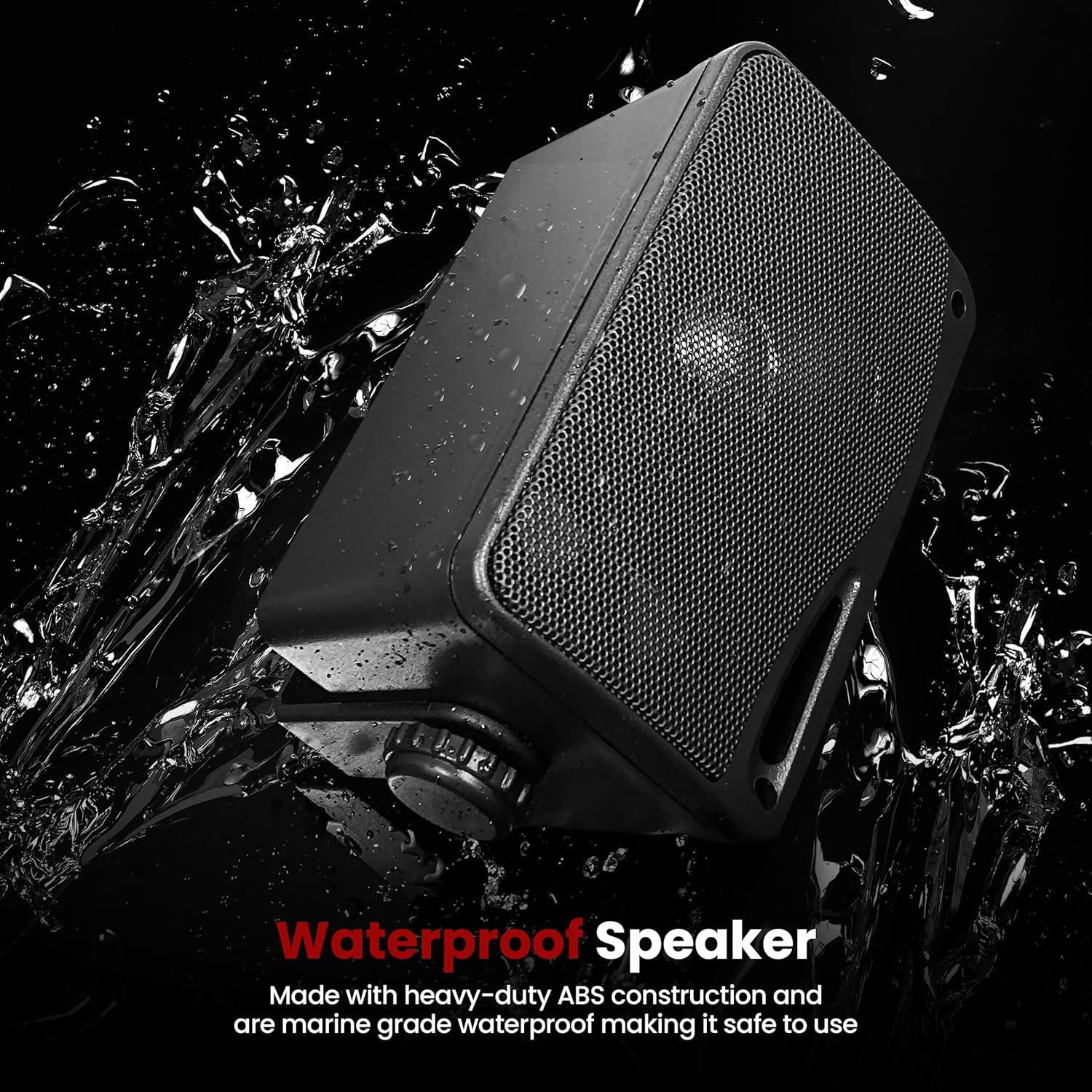 200W Outdoor Waterproof Wall Speakers Marine Patio Garden Pair