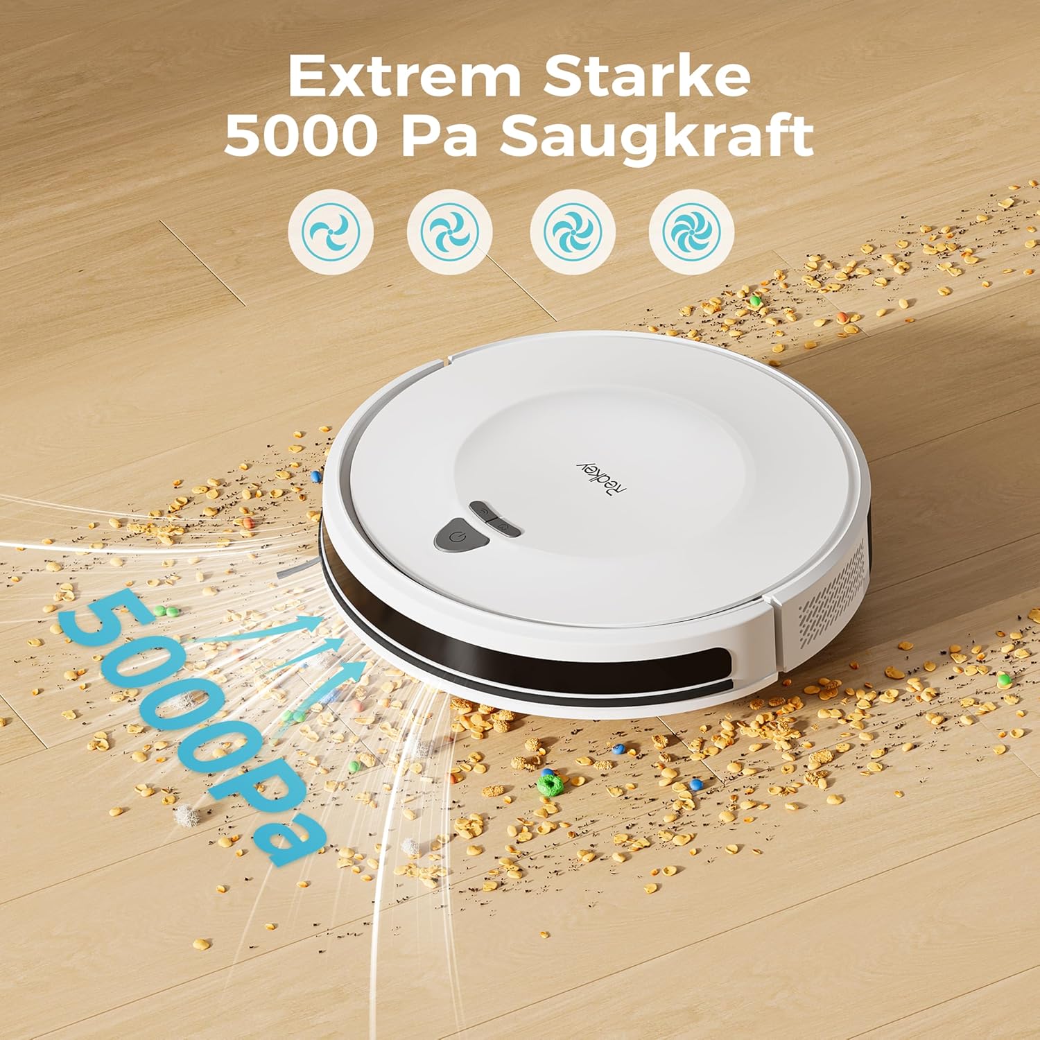 Robot Vacuum Cleaner 3800Pa Smart App Remote Pet Hair Auto Charge