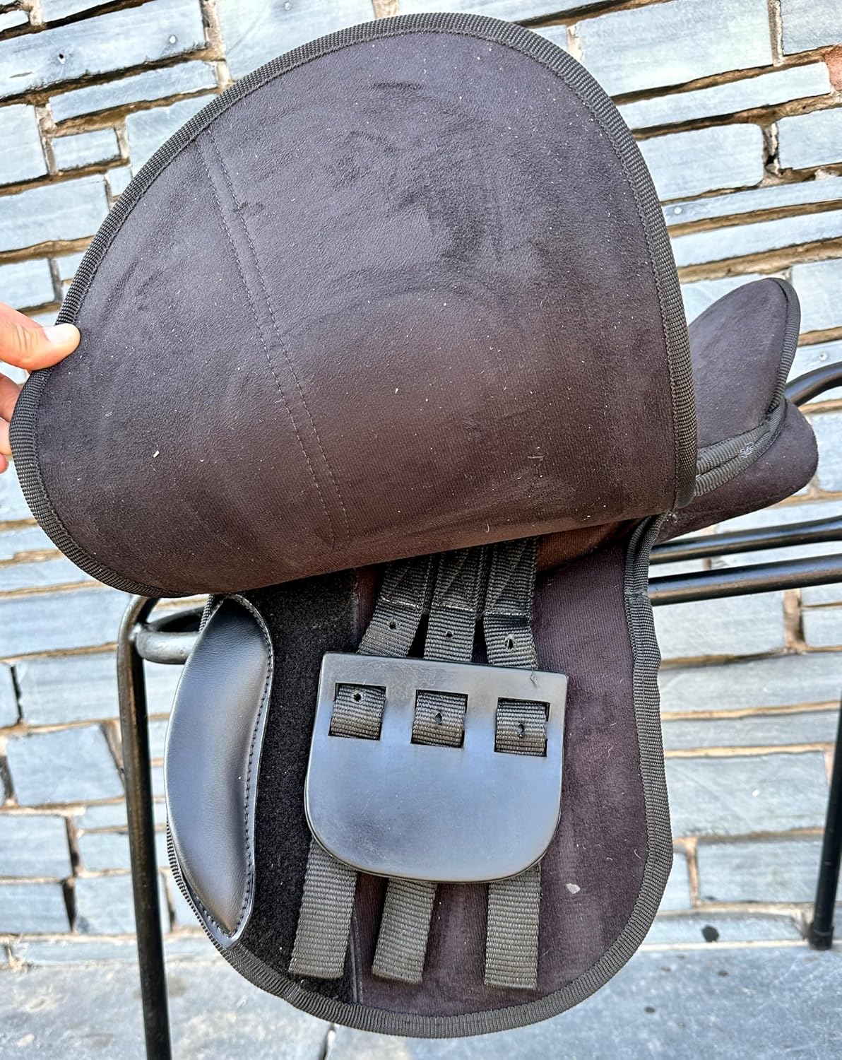 Black Pony GP Saddle 14 Inch Synthetic Lightweight Medium Fit