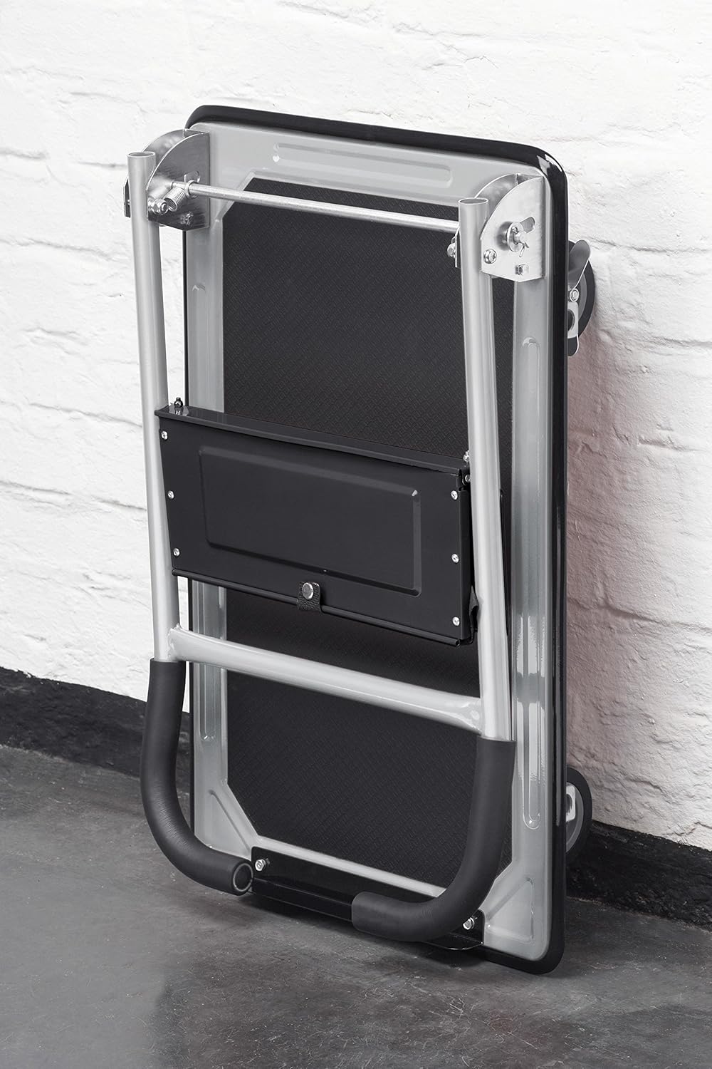 150KG Folding Platform Truck Flatbed Cart Brake Wheels