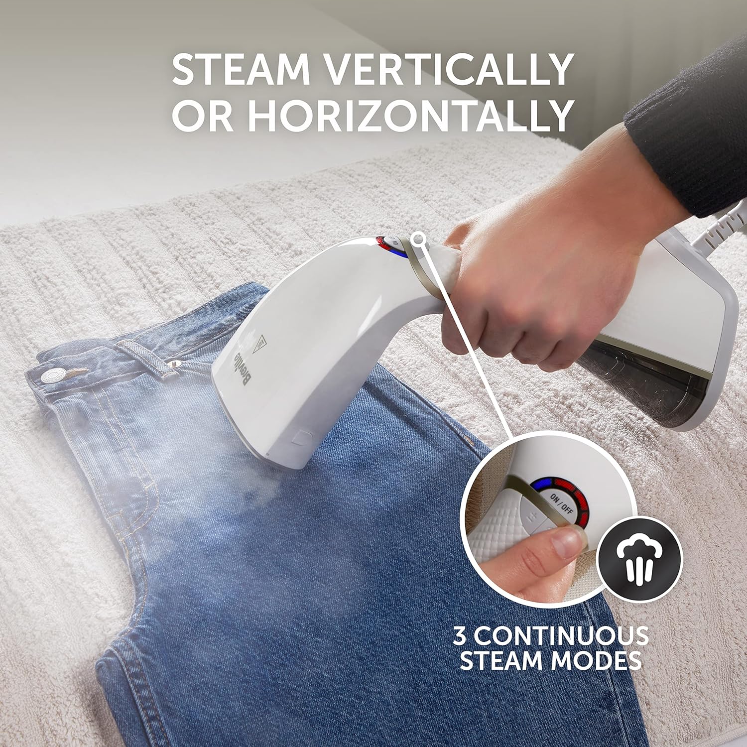 1500W Handheld Garment Steamer Fast Heat Portable Clothes Iron