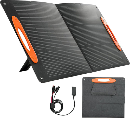 100W Foldable Solar Panel USB C USB A Portable Charger IP67