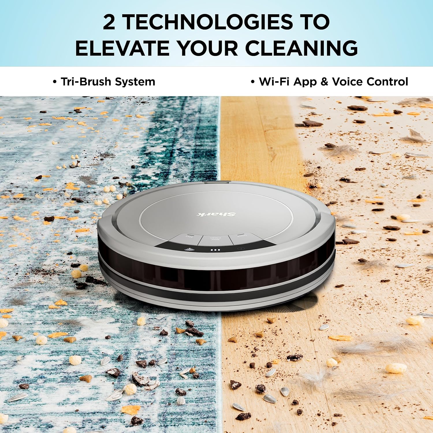 Robot Vacuum WiFi Alexa App Control 120min Runtime Multi Surface