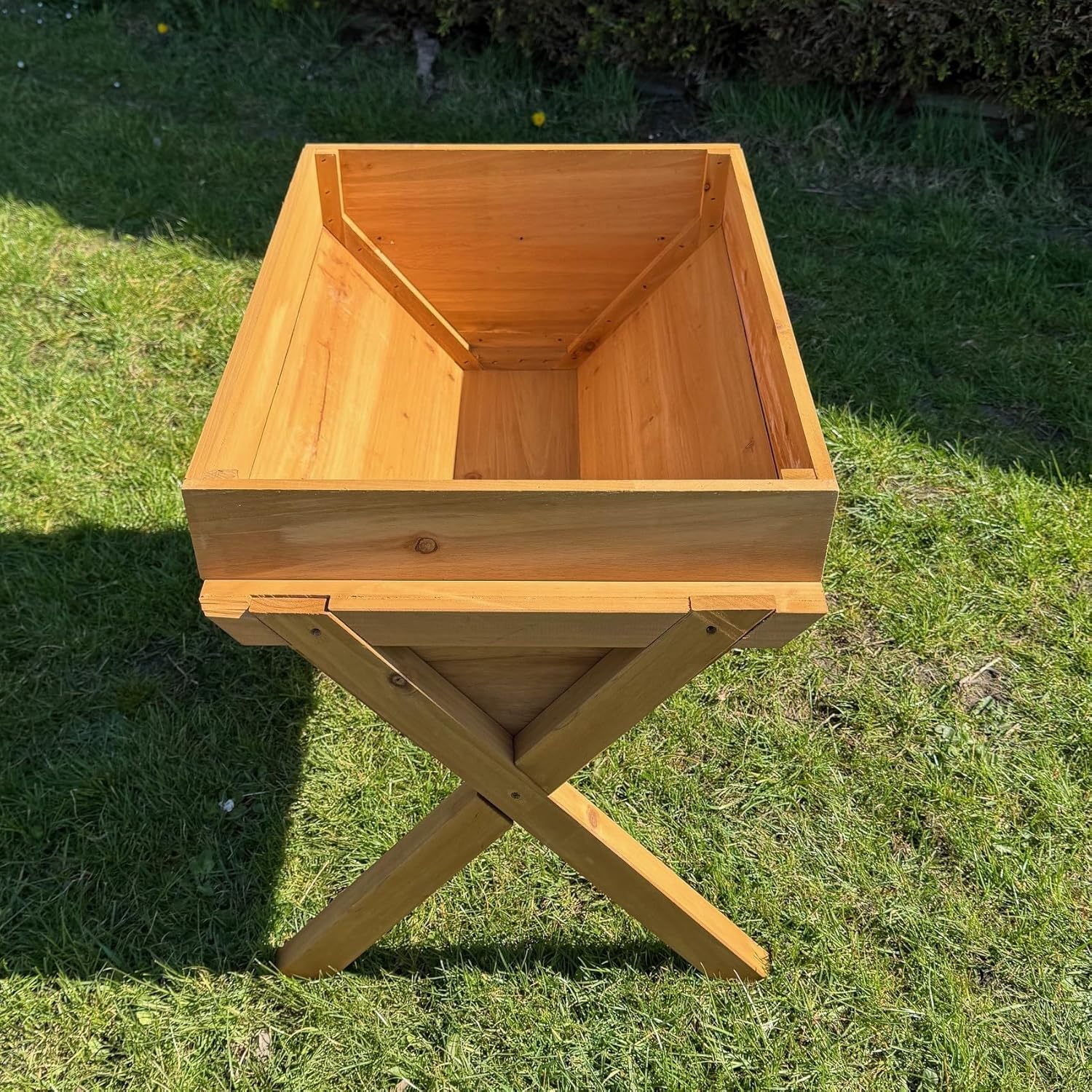 75cm Wooden Raised Garden Bed Vegetable Planter with Liner