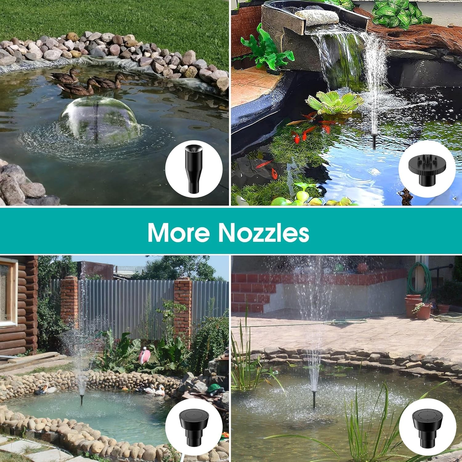 30W Solar Pond Filter Pump Kit 1200 L H Water Feature