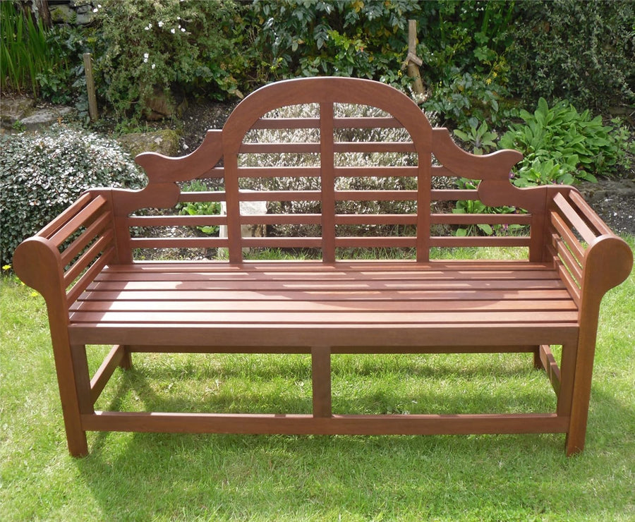 3 Seater Lutyens Style Wooden Garden Bench Hardwood Patio Seat