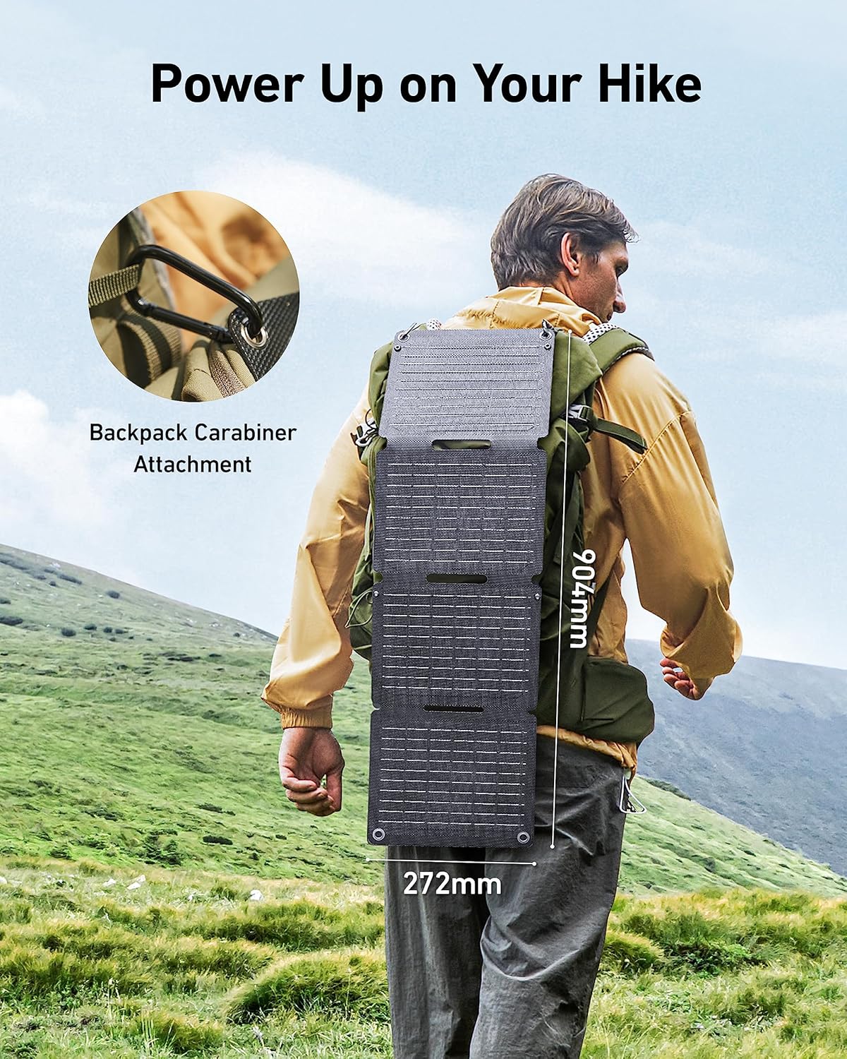 30W Foldable Solar Panel Portable USB C Charger Camping