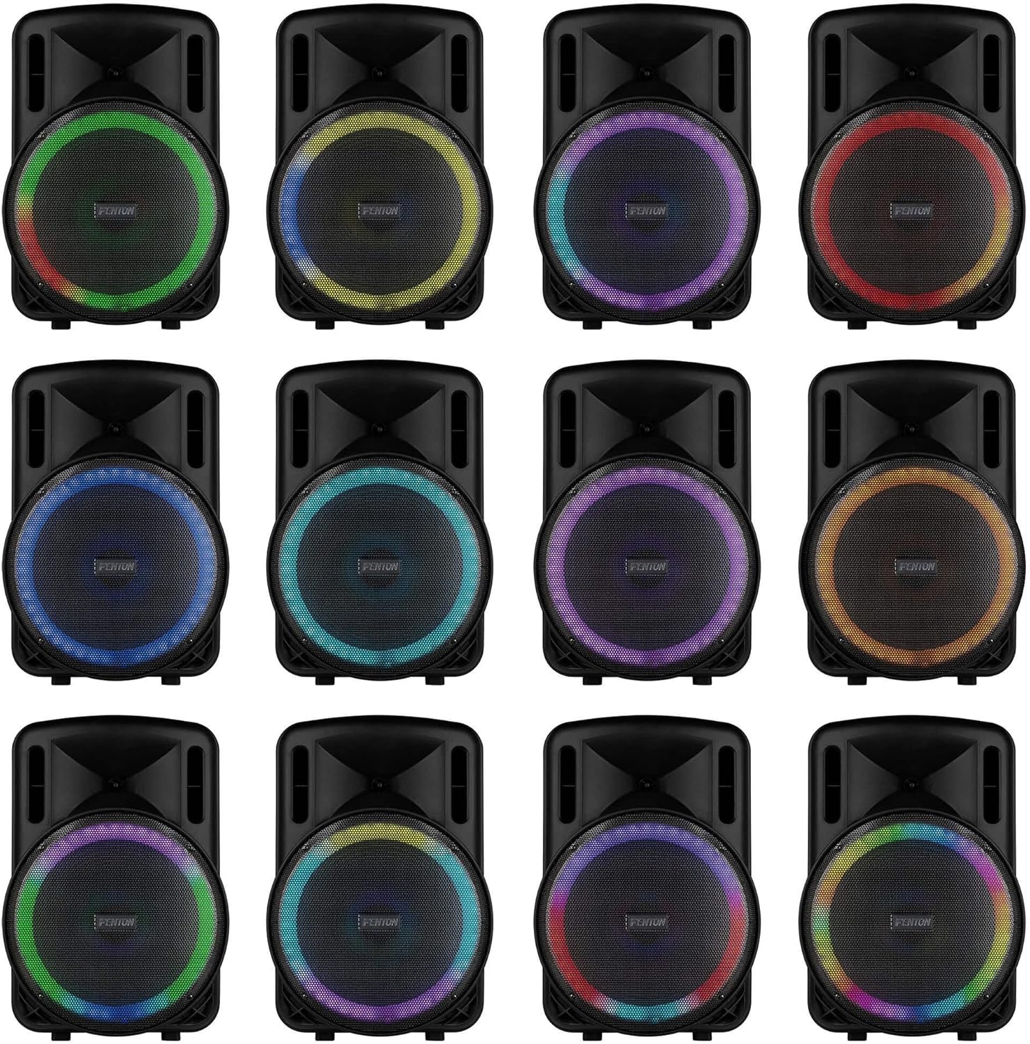 Portable PA Speaker 800W 15 Inch Bluetooth Karaoke Mic
