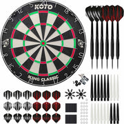 Bristle Dart Board Set Steel Tip Darts Staple Free Tournament Size