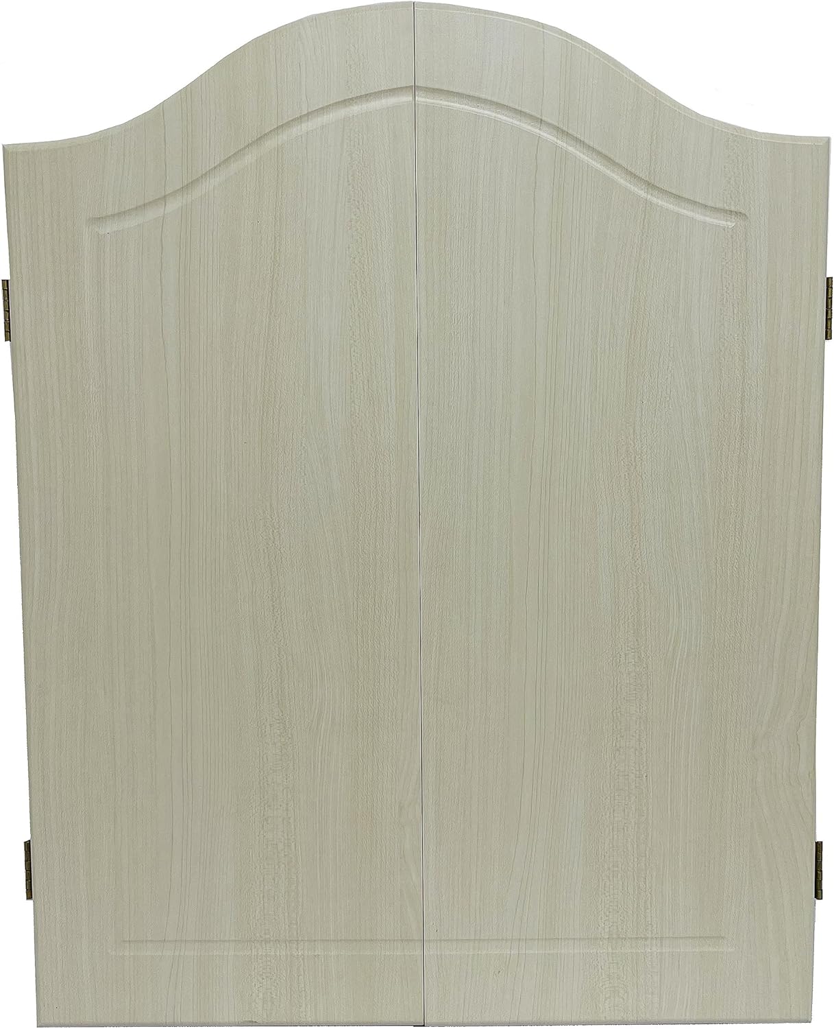 Dart Board Cabinet Set Wood Scoreboard 6 Steel Tip Darts