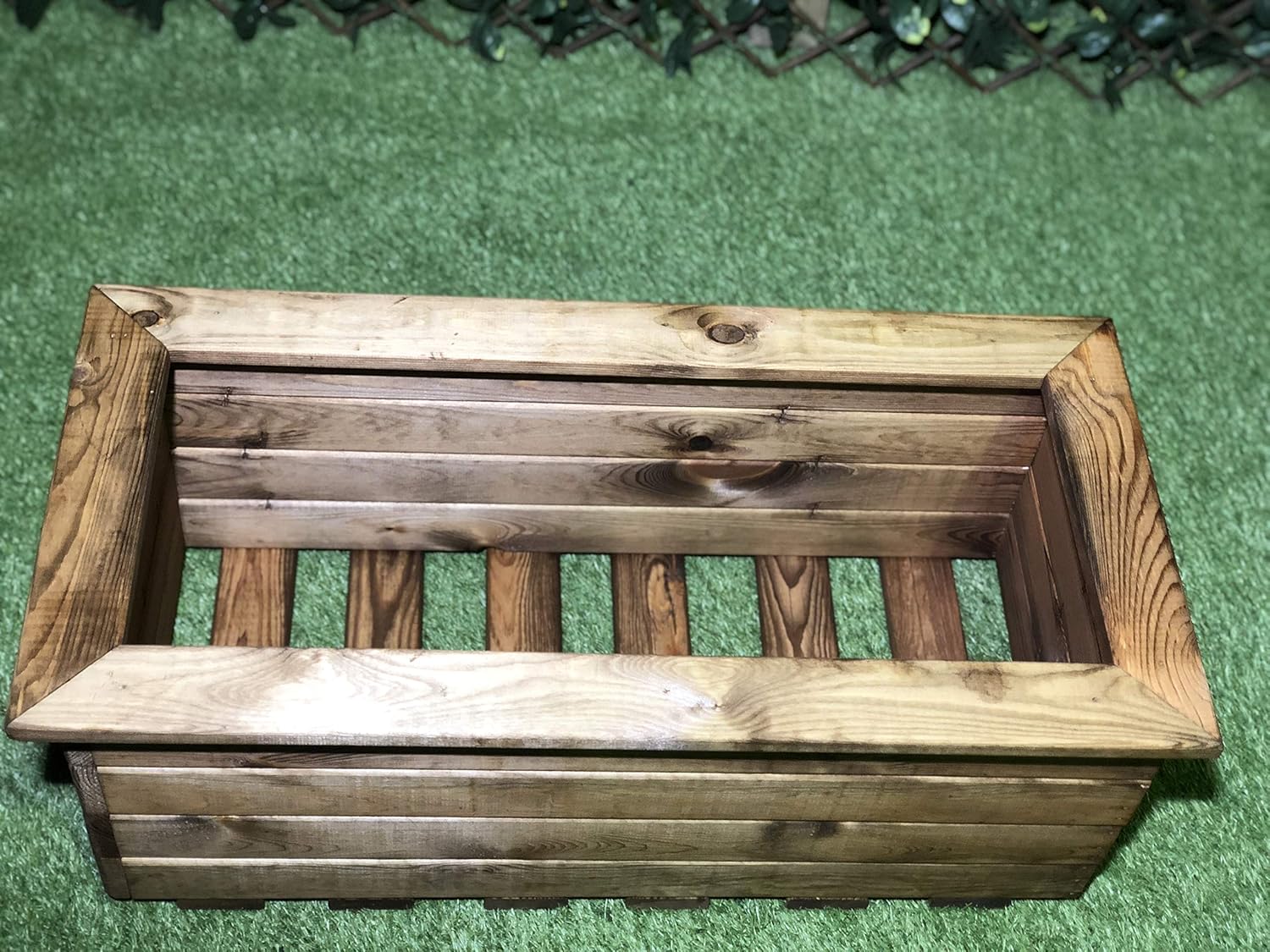 Extra Large Wooden Trough Planter Heavy Duty Garden Box 82cm