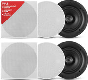 6.5 Inch In Ceiling Wall Speakers 200W Flush Mount Stereo Pair