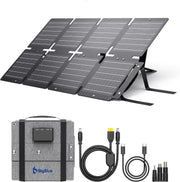 60W Foldable Solar Charger PD45W QC3 USB DC Camping