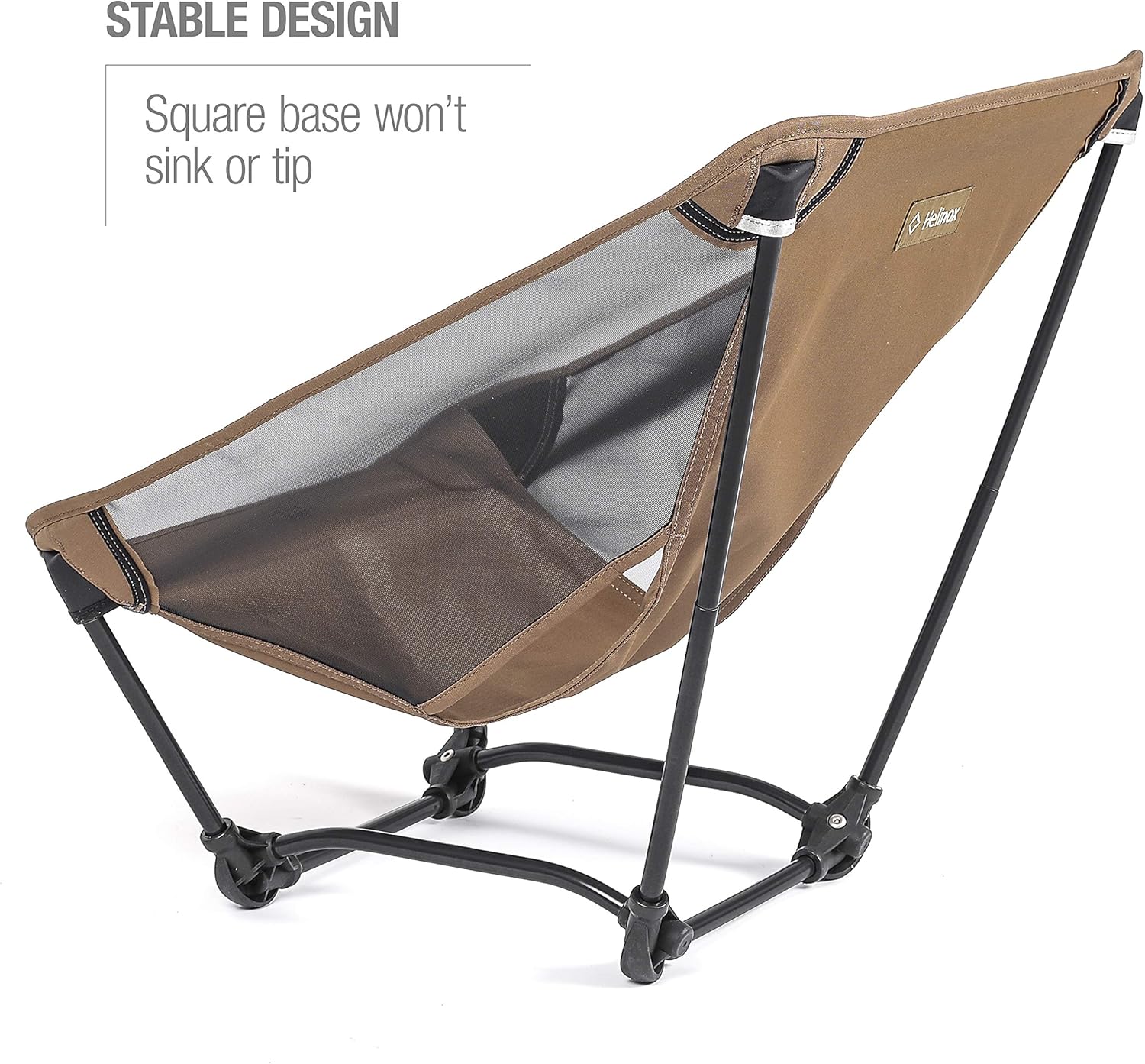 Ultralight Ground Camping Chair Portable Tan