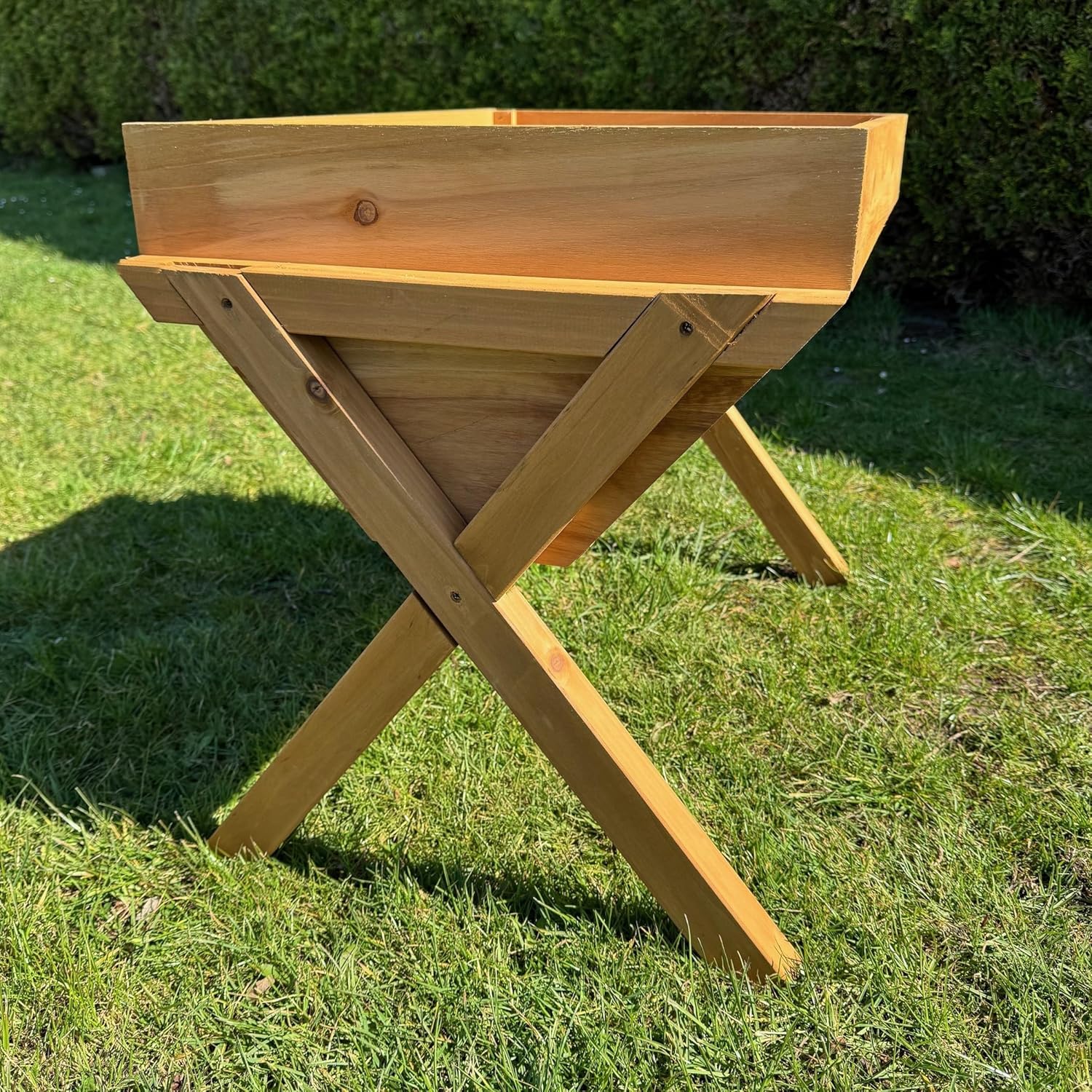 75cm Wooden Raised Garden Bed Vegetable Planter with Liner