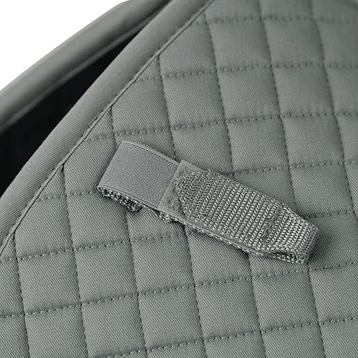 Grey Large Jump Saddle Pad with Breathable Air Mesh Spine