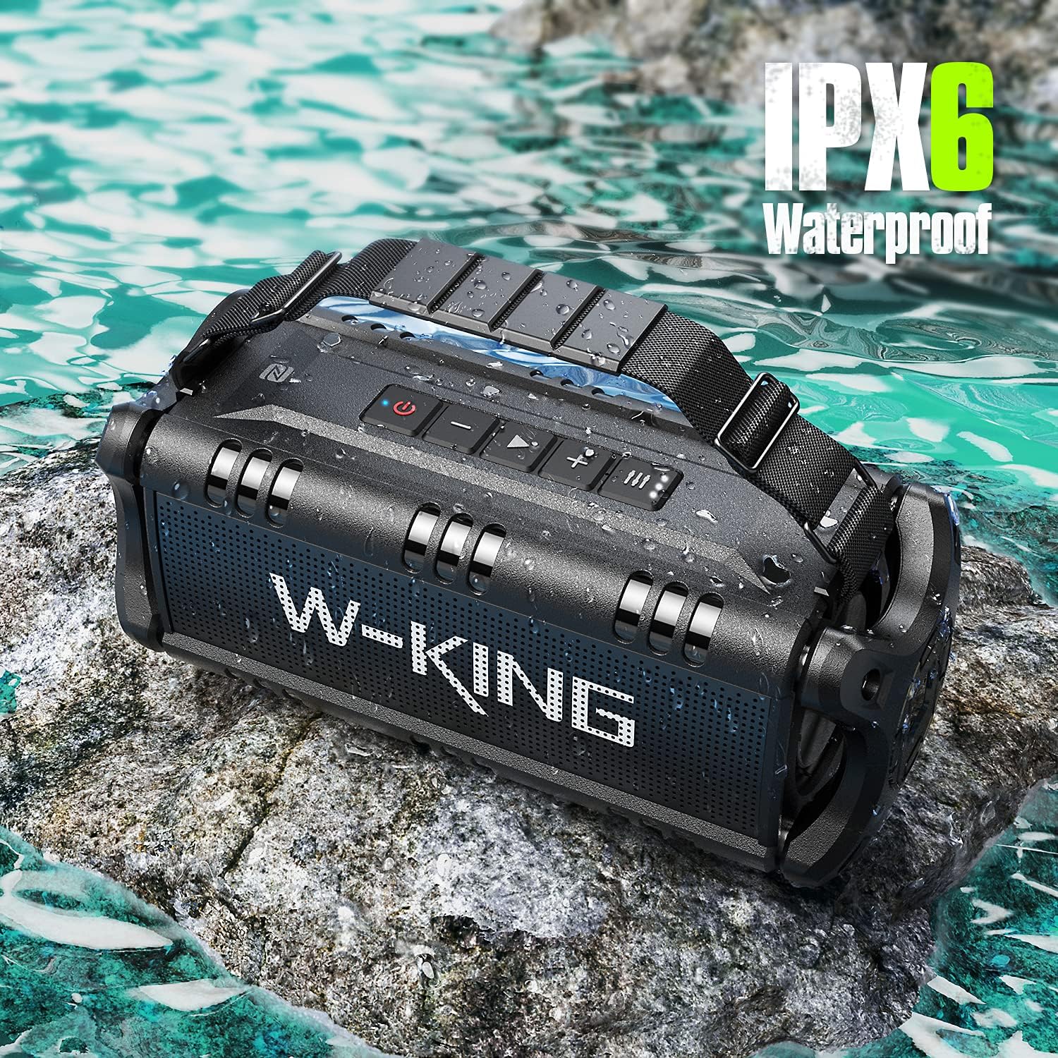 90W Portable Bluetooth Speaker Waterproof Bass 40H NFC TWS