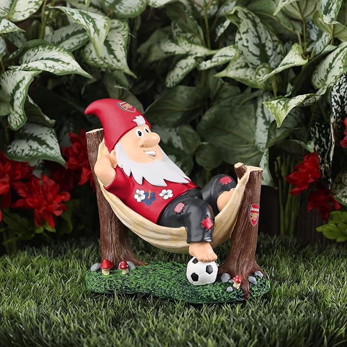 Arsenal Hammock Gnome Garden Ornament Football Fan Decor