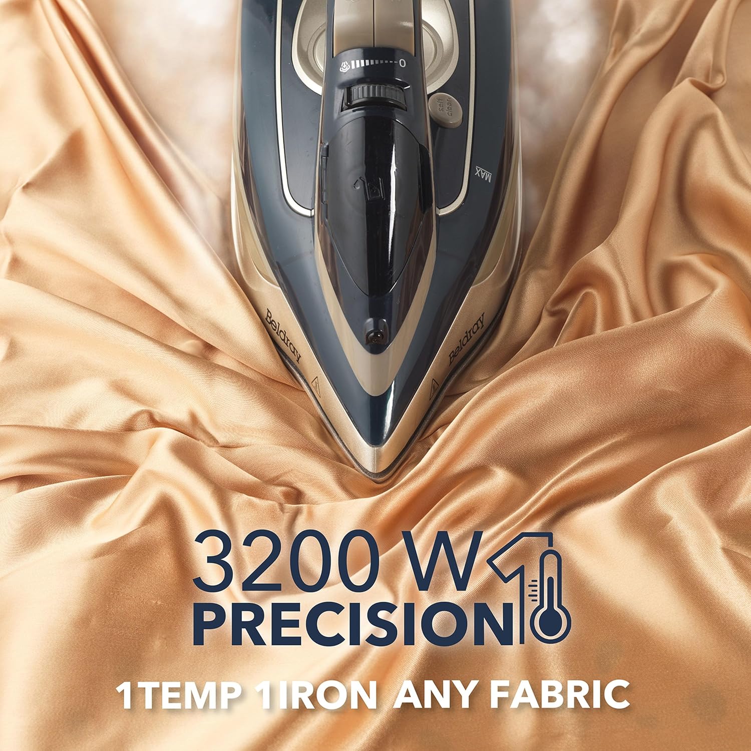 3200W Steam Iron Ceramic Soleplate 200g Steam Shot 320ml Tank