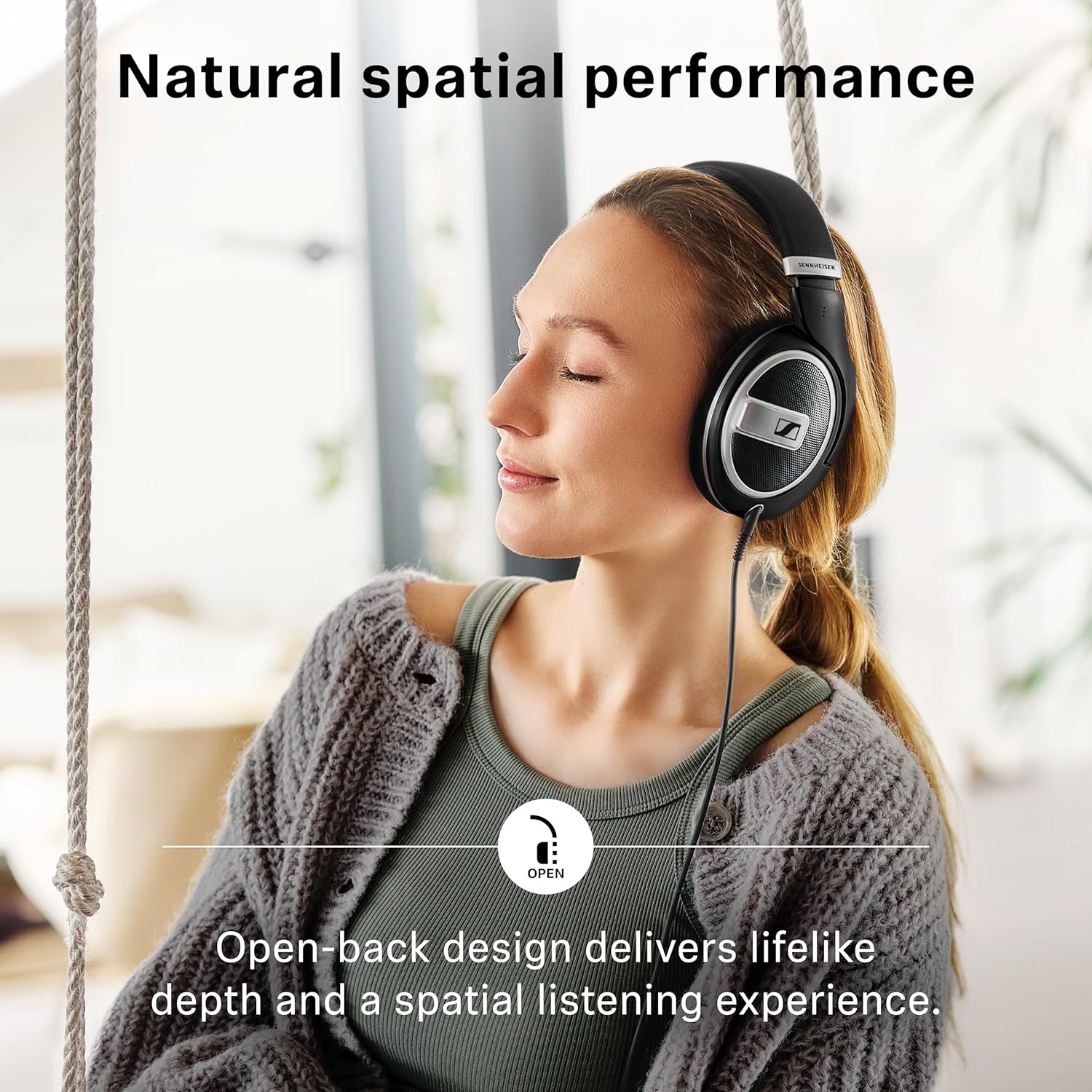 Open Back Wired Over Ear Headphones Audiophile Sound 3.5mm
